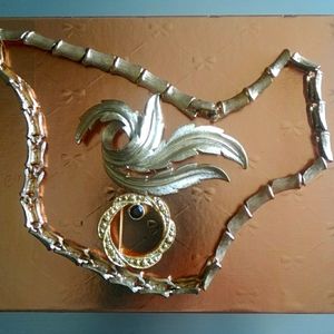 Lot of Three - Vtg Necklace, Pin, Brooch